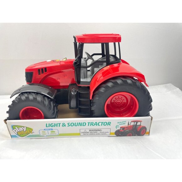 PLAY RIGHT Light & Sound Tractor Red - Picture 6 of 13